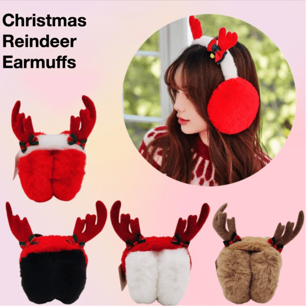 Christmas Reindeer Earmuffs